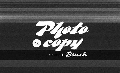 Free 3x Photocopy Texture Photoshop Stamp Brush
