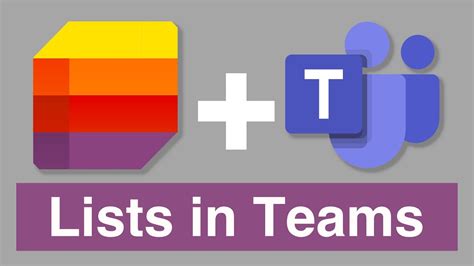 Microsoft Lists And Teams Add Your List To A Teams Channel Youtube