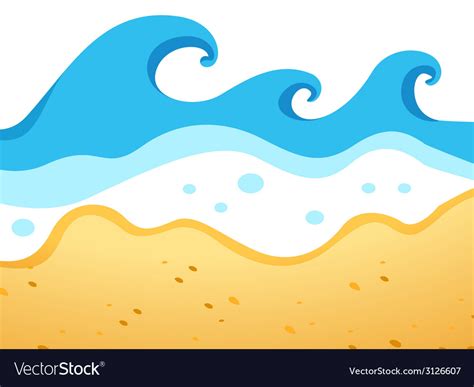 Beach Waves Drawing