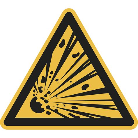 Hazard Signs Hazard Explosive Material Pack Of 10 Kaiserkraft