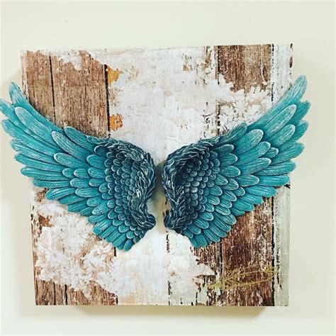 Pin By Berrak Kepkep On My Works Of Decoupage Angel Wings Art Angel Wings Wall Decor Wings Art