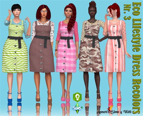 On this tutorial i will show you how you can download, for free, . Annett's Sims 4 Welt: Eco Lifestyle Recolors - Dress Nr. 3