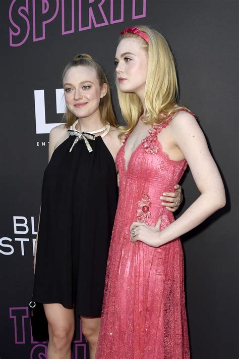 Dakota Fanning And Elle Fanning Teen Spirit Special Screening In