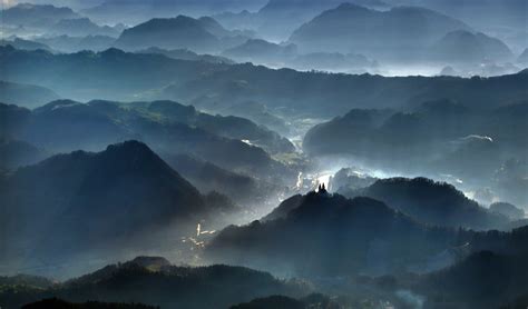Photography Landscape Nature Mist Blue Mountains