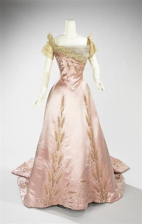 House Of Worth Ball Gown 1900 Historical Dresses Vintage Gowns