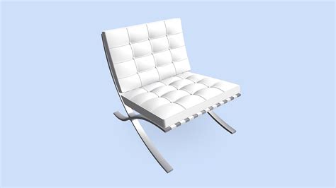 Barcelona Chair Download Free 3d Model By 3d Mädchen 3dmaedchen