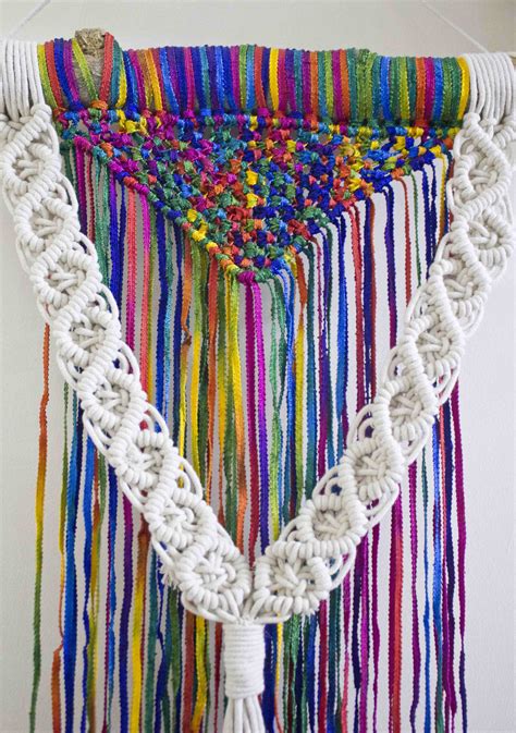 General wall decorations should be limited to the approved bulletin board locations and individual residents' doors. Rainbow Macrame wall hanging - Wall Accents Wall Art Home Décor | World Art Community