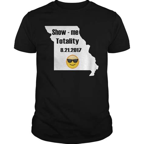 Show Me Totality Missouri Eclipse Map Shirt Hoodie Tank Top V Neck T