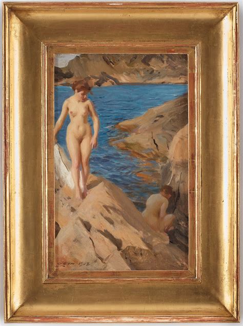 Anders Zorn Study From The Archipelago With Two Nudes Bukowskis