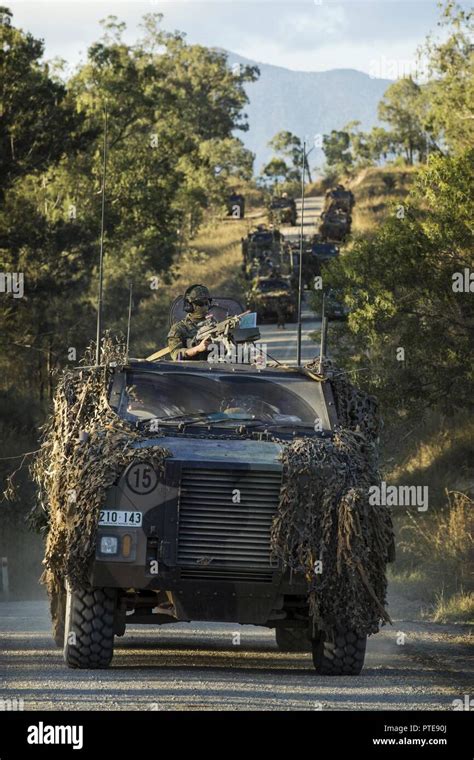 Australian Bushmaster Protected Mobility Vehicles From 2nd Battalion
