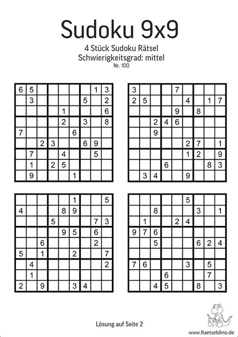 Auf dieser seite können sie kostenlose leere sudoku vorlagen zum ausdrucken und ausfüllen herunterladen. 4 Stück Sudoku-Vorlagen zum gratis Download