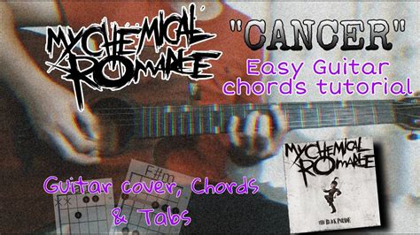 Cancer Guitar Tutorial My Chemical Romance Acoustic Covereasy