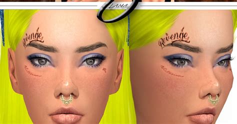 My Sims 4 Blog Face Tattoos For Males And Females By Onelama