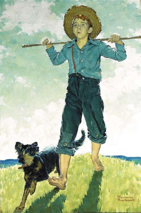 Norman Rockwell 1894 1978 Boy And Dog Christies