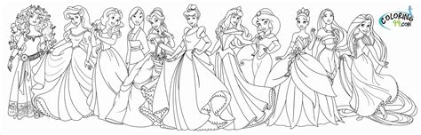 Disney Princesses Colouring Pages Clip Art Library