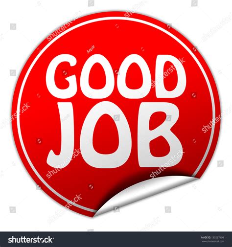 Good Job Sticker Stock Illustration 130267199 Shutterstock