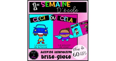 Activit Brise Glace Interactif Rentr E Scolaire