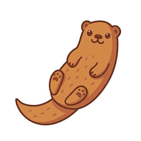 Otter Cartoon Stock Vectors Istock