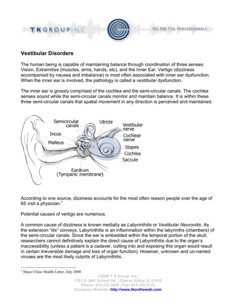 Vestibular Disorders