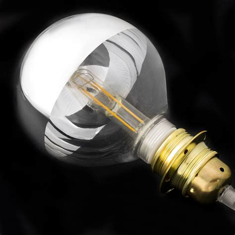 Modular Led Decorative Light Bulb With Silver Semisphere 5w E27
