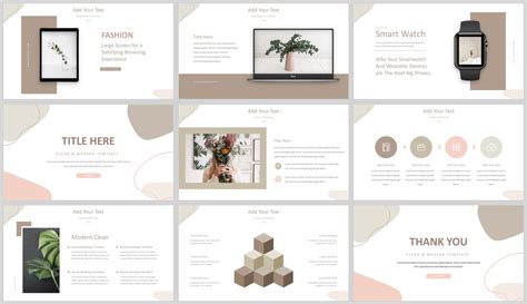 Minimal Modern Clean Style Powerpoint Template Etsy