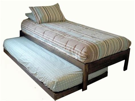 Extra Long Twin Bed Frame With Pop Up Trundle Twin Trundle Bed