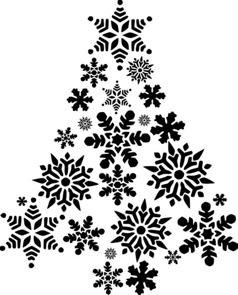 Snowflake Tree Clip Art At Vector Clip Art Online Royalty