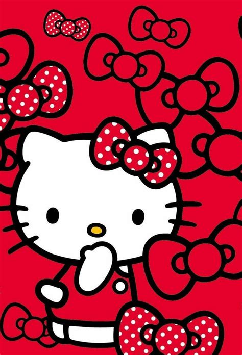 Red Hello Kitty Wallpapers Wallpaper Cave