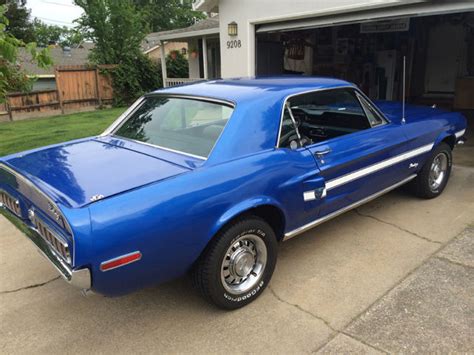 Seller Of Classic Cars 1968 Ford Mustang Acapulco Blueblack