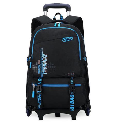 However, depending on the various features of kids rolling backpack, its price ranges starting from 15 dollars up to 80 dollars. Children Kids Trolley School Luggage Hand Bag with 6 ...