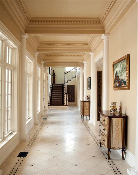 Georgian Colonial House Traditional Hallway And Landing