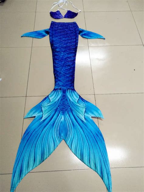Silicone Mermaid Tails Inspired Mermaid Tails For Swimming For Adult Monofin Fabric Cosplay T