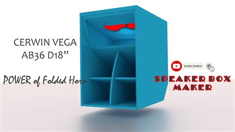 Cerwin Vega Ab36c Cv L36 Folded Horn Speaker Box Plan Free Youtube
