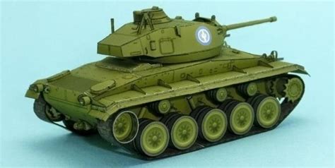 Papermau Ww2`s M24 Chaffee Light Tank Papercraft In 172 Scale By