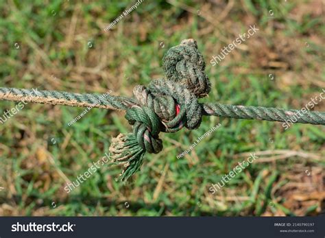 Nylon Rope Tied Knot Pulled Tight Stock Photo 2140790197 Shutterstock