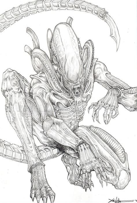 Alien Movie Xenomorph Coloring Pages