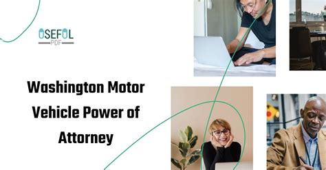 Free Washington Vehicle Power Of Attorney Form Td 420 050 Template