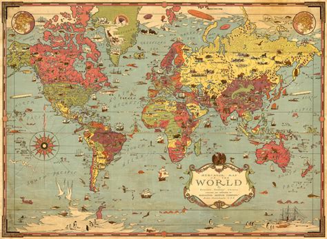 Map Of Mercator Map Of The World By Ernest Dudley Chase 1931 ǀ Maps Of