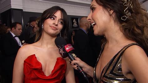 watch access hollywood interview camila cabello opens up about her 2018 grammy collaboration