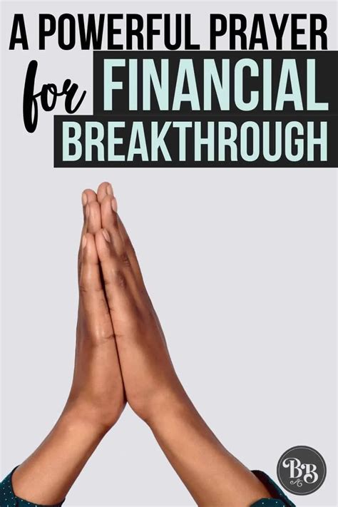 Prayer For Breakthrough In Finances Churchgistscom