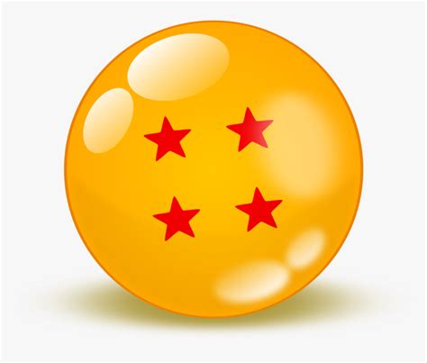Dragon ball png transparent dragon ball.png images. Dragon Ball Clipart 4 Star - Bola Dragon Ball Z Png ...