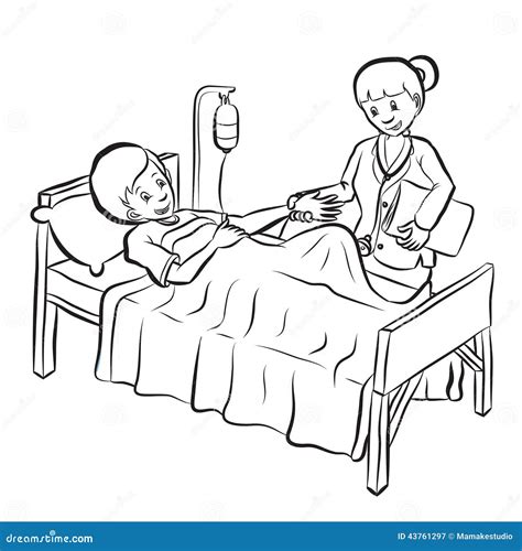 Doctor Helping A Patient Stock Illustration Illustration Of Closeup