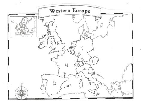 Western Europe Map Quiz Diagram Quizlet