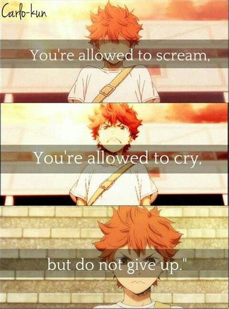 46+ trendy funny love sayings hilarious faces #funny (with images) | haikyuu anime, anime, haikyuu / and once you know your weakness you can become stronger as well as kinder gildarts clive fairy tail. Don't give up | Haikyuu anime, Haikyuu, Anime quotes