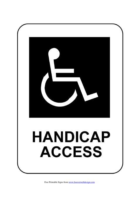 Wheelchair Signs Poster Template