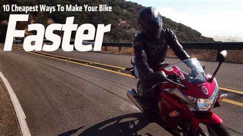 Ask RideApart: 10 Cheapest Ways to Make Your Bike Faster