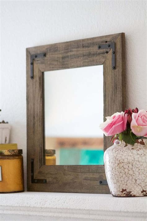 How To Make A Diy Farmhouse Mirror Add Rustic Charm With This Easy