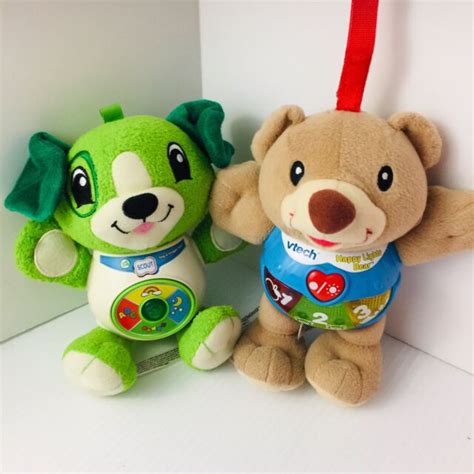 Lot Of 2 Educational Toys Leap Frog Scout Sing And Snuggle And Vtech Happy