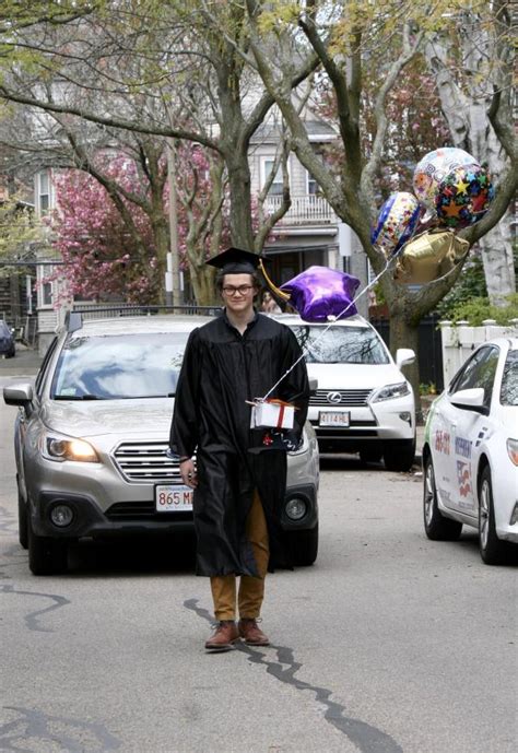 Neighbors Turn Out In Force Along Four Dot Streets To Hail A Graduating