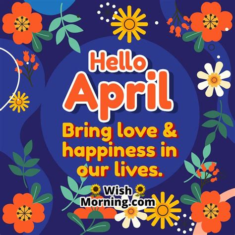 April Month Wishes And Quotes Wish Morning